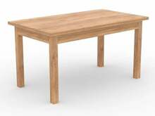 Söögilaud ADRK Furniture Rodos 80, 140 x 80 x 76 cm, pruun/tamm