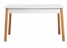 Söögilaud Kalune Design Costa, 120 x 75 x 75 cm, valge/mänd