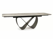 Söögilaud Signal Meble Infinity, 160(240) x 95 cm, pruun/valge