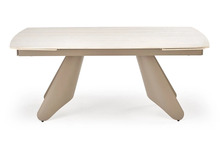 Söögilaud Halmar Salix, 180-260 x 90 x 76 cm, travertino/kashmiir