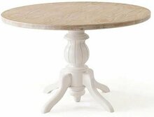 Söögilaud Kalune Design Albero 06, 120 x 120 x 75 cm, tamm/valge