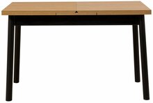 Pikendatav söögilaud Kalune Design Oliver Open, 120 - 155 cm x 75 cm x 75 cm, pruun/must