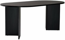 Söögilaud Nordure Sablin, 89.5 x 180 x 75 cm, must