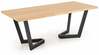 Laiendatav söögilaud Halmar Massive 2, 160-250 cm x 90 cm x 77 cm, naturaalne tamm/must