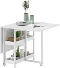 Laiendatav söögilaud Homcom, 133,4 x 80 x 75 cm, valge