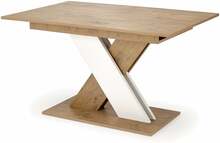 Pikendatav söögilaud Halmar Xarelto, 130 - 175 cm x 76 cm, tamm/valge