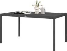 Aiamööbli söögilaud Outsunny, 145 x 90 x 74 cm, 6-le, tumehall