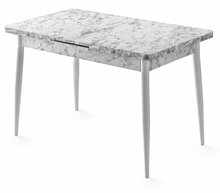 Söögilaud Kalune Design Ay, 120 - 150 x 70 x 75 cm, valge/hall