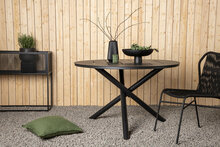 Söögilaud Venture Design Alma, ø120 cm, must