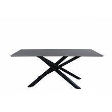 Söögilaud Venture Design Piazza, 180 x 76 x 90 cm, must