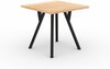 Söögilaud ADRK Furniture Rodos 83, 80 x 80 x 76 cm, tamm/must