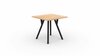 Söögilaud ADRK Furniture Rodos 84, 80 x 76 x 80 cm, pruun