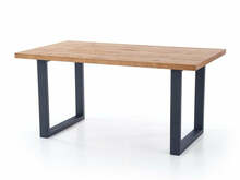 Pikendatav laud Halmar Perez, 160 - 250 x 90 x 76 cm, tamm/must