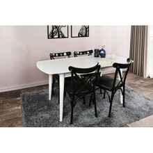 Söögilaud Kalune Design Retro 1193, 80 x 130 x 75 cm, valge