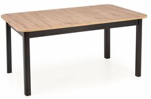 Pikendatav söögilaud Halmar Florian, 160 - 228 x 90 x 78 cm, tamm/must