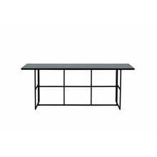 Söögilaud Venture Design Leif, 200 x 90 cm, must/klaas