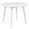 Söögilaud Home4you Roxby, 105 cm x 105 cm x 76 cm, valge