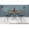 Söögilaud Kalune Design Pota 1483, 90 x 90 x 75 cm, must/pähkel