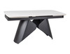 Söögilaud Signal Meble Armando ARMANDOBC160, 160-240 x 90 x 75 cm, valge marmor/must