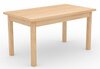 Söögilaud ADRK Furniture Rodos 81, 140 - 180 x 80 x 76 cm, pruun/kuldne
