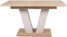 Söögilaud Signal Meble Platon, 136-176 x 80 x 76 cm, pruun/liivakarva