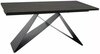 Söögilaud Signal Meble Westin Ossido Bruno, 160-240 x 90 x 77 cm, pruun/must