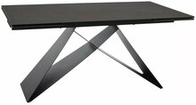 Söögilaud Signal Meble Westin Ossido Bruno, 160-240 x 90 x 77 cm, pruun/must