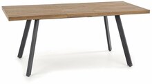 Laiendatav söögilaud Halmar Berlin, 160-220 x 90 x 76 cm, must/pähkel