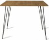 Söögilaud Kalune Design Sandalf, 90 x 90 x 75 cm, tamm/must