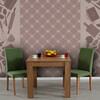 Söögilaud Kalune Design Single, tamm/tumepruun, 90 x 90 x 78 cm