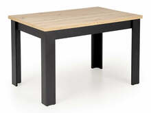 Söögilaud Halmar Bagio, 120-160 x 80 x 77 cm, pruun/must