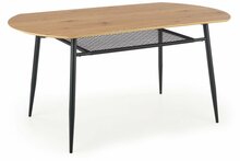 Söögilaud Halmar Jackson, 160 x 90 x 77 cm, tamm/must