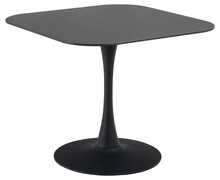 Söögilaud Bendt Tempest, 90 x 90 x 75 cm, must