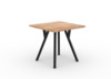 Söögilaud ADRK Furniture Rodos 83, 80 x 80 x 76 cm, must/pruun