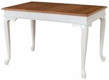 Pikendatav söögilaud Kalune Design Albero 29, valge/puit, 120 - 160 x 80 x 75 cm