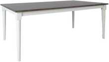 Söögilaud Home4you Janelle, 183 x 91 x 75 cm, hall/valge