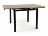 Söögilaud Signal Meble GD-082, 80(131) x 80 cm, pruun/must