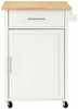 Köögikapp Sobuy Trolley FKW102-WN, 68 x 46 x 90 cm, valge/pruun