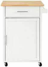 Köögikapp Sobuy Trolley FKW102-WN, 68 x 46 x 90 cm, valge/pruun