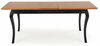 Laiendatav söögilaud Halmar Windsor, 160 - 240 x 90 x 76 cm, pruun/must