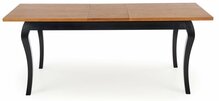 Laiendatav söögilaud Halmar Windsor, 160 - 240 x 90 x 76 cm, pruun/must