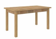 Söögilaud ADRK Furniture Rodos 56, 140 - 180 x 80 x 76 cm, pruun/kuldne/pruunikas