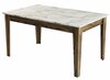 Söögilaud Kalune Design Milan 515, 88 x 145 x 75 cm, valge/hall/pähkel