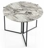 Söögilaud Kalune Design Yaprak 1203, 100 x 100 x 72 cm, valge/must