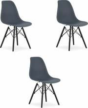 Toolide komplekt Leobert Osaka, 54 x 46 x 81 cm, hall/must, 3 tk