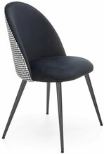Söögitool Halmar K478, 49 x 54 x 84 cm, matt, valge/must