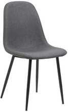 Söögitoolide komplekt Celia, 44 x 54 x 86 cm, must/hall, 4 tk