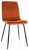 Söögitool Signal Meble Daren Velvet, DARENVCCY, 39 x 45 x 91 cm, oranž