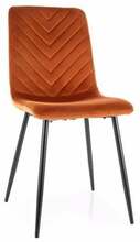 Söögitool Signal Meble Daren Velvet, DARENVCCY, 39 x 45 x 91 cm, oranž
