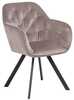 Söögitooli tugitool Actona Lola, 57,5 x 61,5 x 81,5 cm, heleroosa